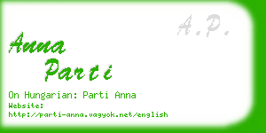 anna parti business card